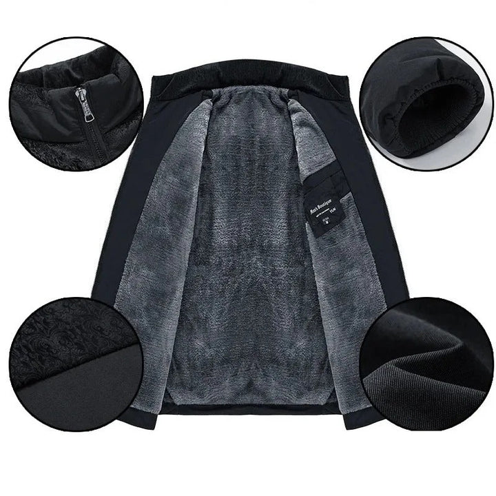 Elegante wattierte Pufferjacke