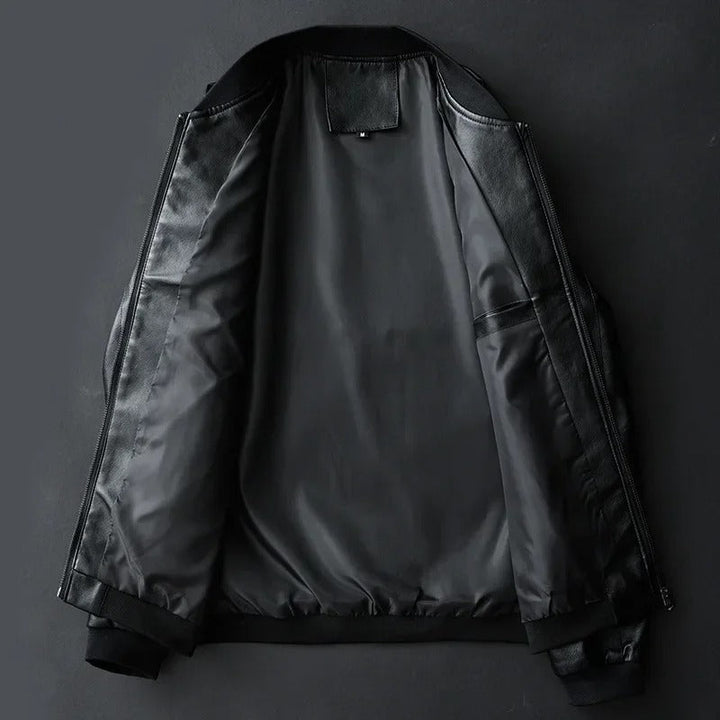Leder-Motorjacke