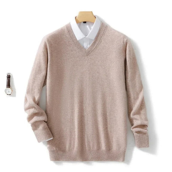Eleganter Pullover mit V-Ausschnitt