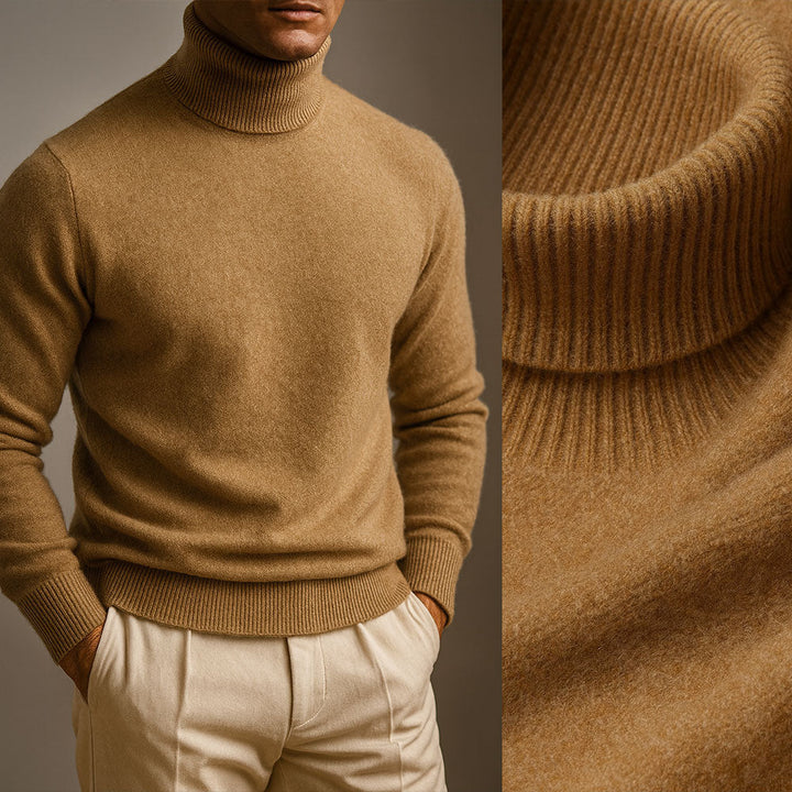 Eleganter Herren Rollkragenpullover