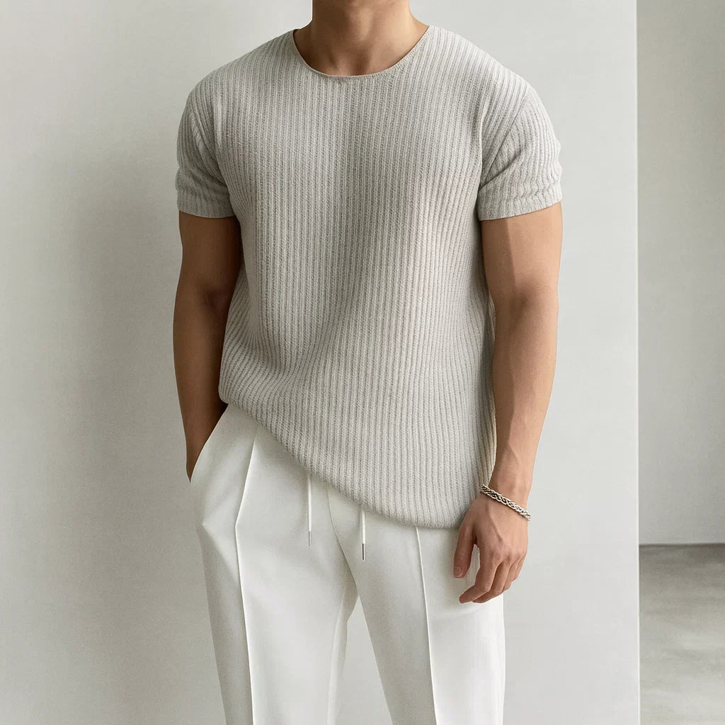 Elegantes Strick-T-Shirt