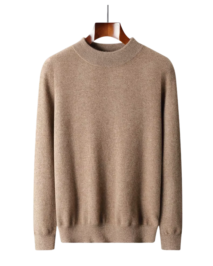 Kaschmirpullover mit Stehkragen