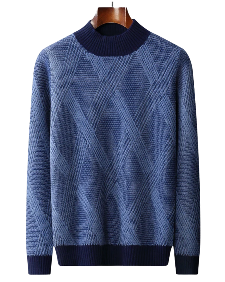 Cuzco Kaschmirpullover mit hohem Kragen