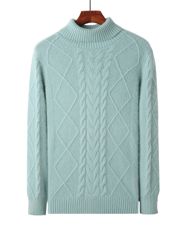 Eleganter Muster Cashmere Pullover