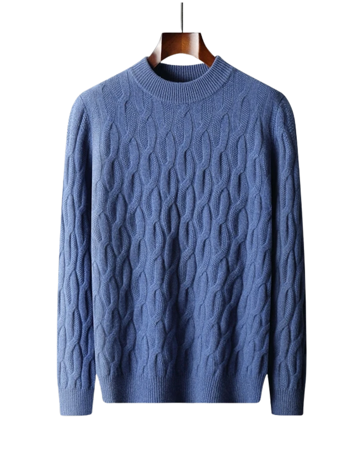 Eleganter Muster-Kaschmir-Pullover