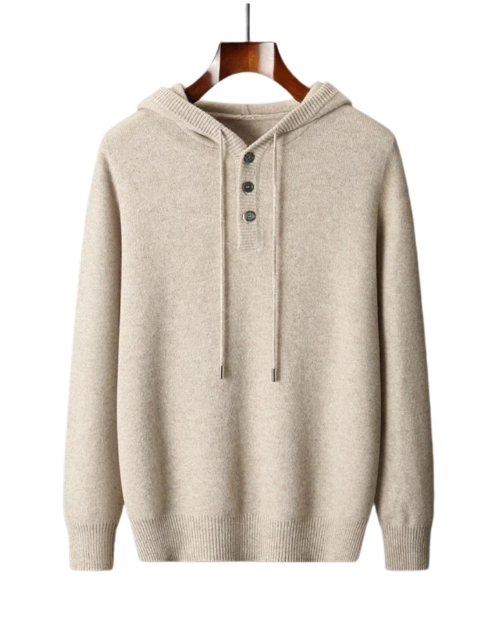 Eleganter Merino Woll Hoodie