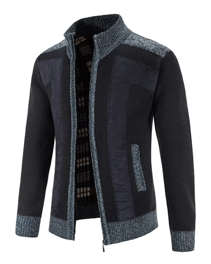 Eleganter Strickcardigan mit Reißverschluss