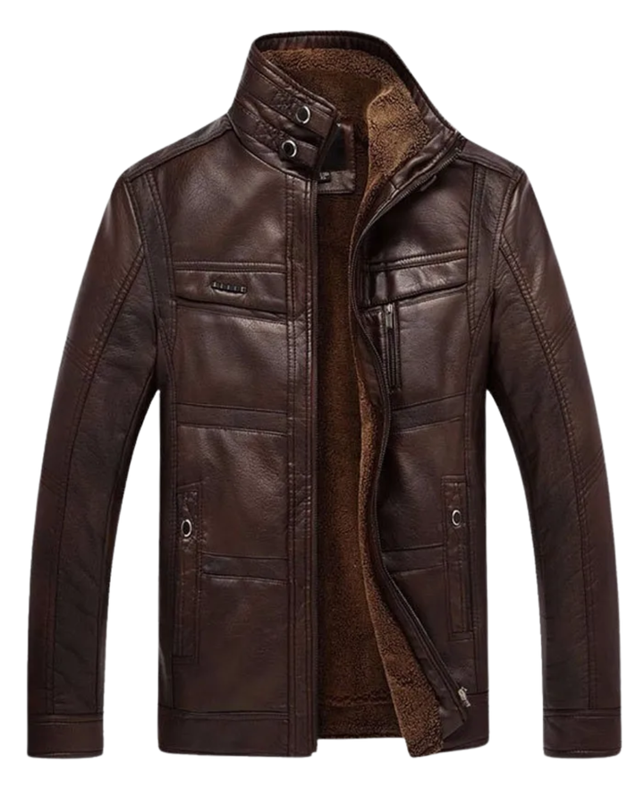 Hochwertige Leder Herrenjacke