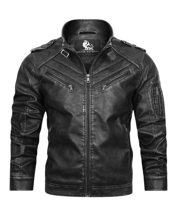 Lässige Lederjacke