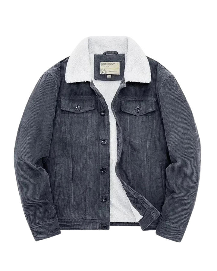 Corduroy-Jacke mit Kaschmirfutter