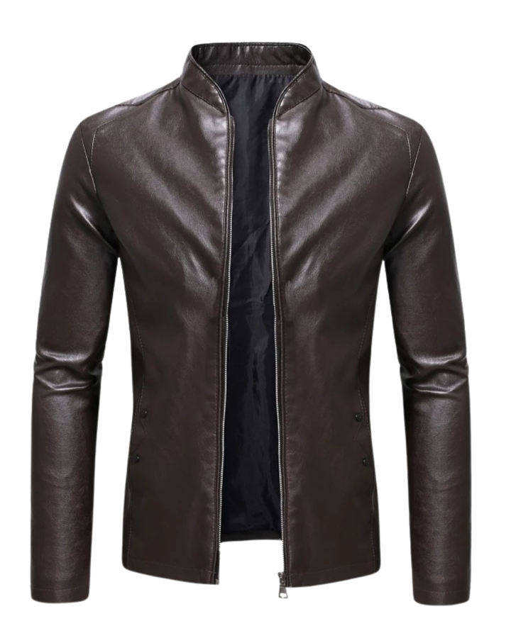 Klassische Lederjacke