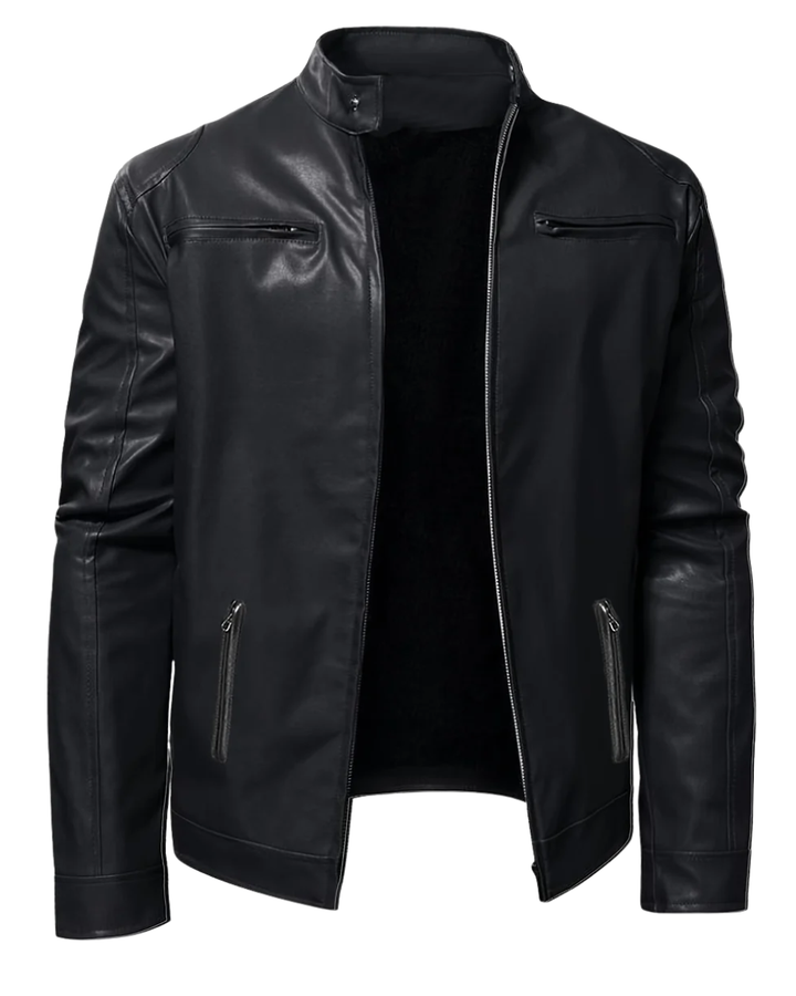 Lässige Lederjacke