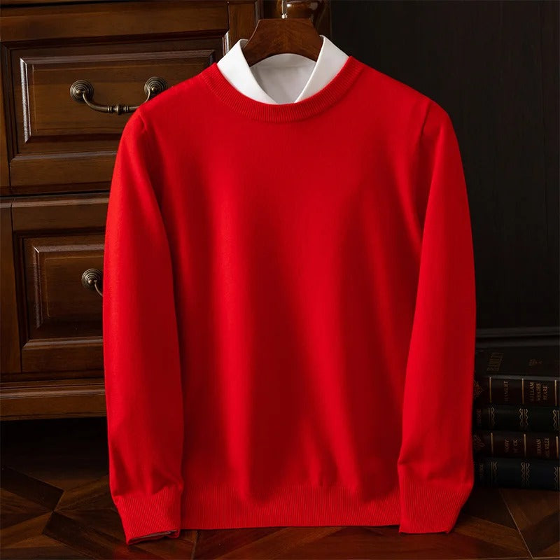 Eleganter Wollpullover